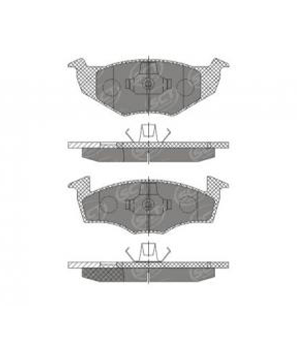  Brake Pad Set, disc brake SP 227 PR 
